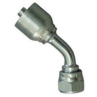 COUPLING 100R2 HOSE 3/8" X 3/8" F-JIC 45DEG