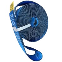 AUTO HAULER WINCH STRAP BLUE 2" X 15'