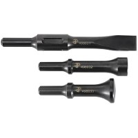 3-PC .498 SHANK CHISEL & HAMMER BIT SET