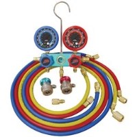 R134A/R12 ALUMINUM MANIF OLD GAUGE SET