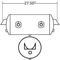 AIR TANK 9.5X 27.5 SUPPORT INV. 2 EXITS