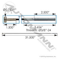 CABLE AIR TANK MOUNTING 31.5" IHC
