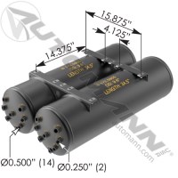 AIR TANK KENWORTH 9.6" X 34"