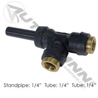RACCORD EN T VERTICAL PLC 1/4 X 1/4 X 1/4"