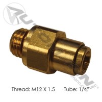 CONNECT POUSSOIR DROIT 1/4" TUBE M12X1.5 VOLVO