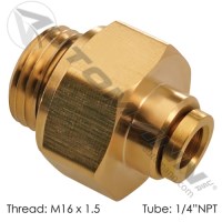 CONNECT POUSSOIR DROIT 1/4" TUBE M16X1.5 VOLVO