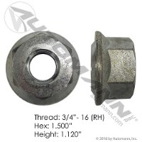 ECROU DE ROUE 3/4" - 16