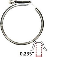 V BAND CLAMP 6.490" TUBE OD KENWORTH / PETERBILT
