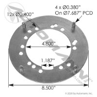 TRAILER HUB CAP BRACKET
