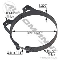MUFFLER CLAMP BRACKET 9 IN
