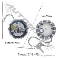 BOUCHON DE RESERVOIR 3" KENWORTH VENTILE