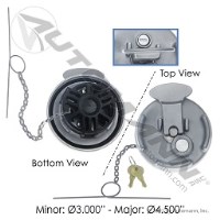 BOUCHON DE RESERVOIR PETERBILT VENTILE