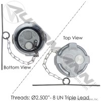 BOUCHON DE RESERVOIR 2- 1/2" FREIGHT NON VENTILE