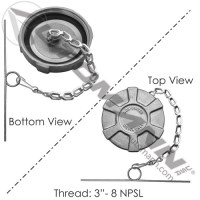 BOUCHON DE RESERVOIR 3" INTER NON VENTILE
