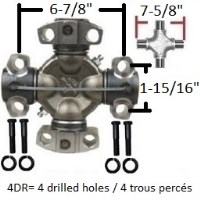 UNIVERSAL JOINT CROSS 7.625" C/C 6.875" 4DR