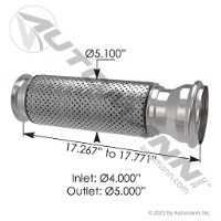 TUYAU DPF MACK VOLVO 4X5X17,5