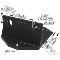 PLAQUE DE MONTAGE BALLON FREIGHTLINER AIRLINER