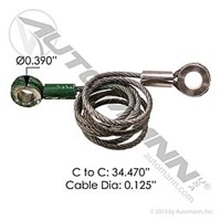 CABLE DE RETENUE CAPOT 34-1/2" LONG PETERBILT