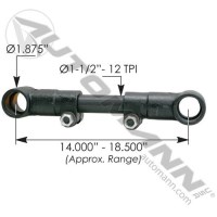 BARRE TORSION AJUSTABLE 14" A 18.5" CC