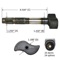 CAM 1-1/4-24X8-17/32 RIGHT HEAD 1-3/16