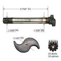 CAME 1-1/2-10X9-3/4 GAU. AUTO-VIREUR FREIN 15"