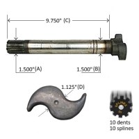 CAME 1-1/2-10X9-3/4 DRO. AUTO-VIREUR FREIN 15"