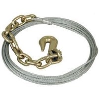 CABLE ACIER 3/8 X 30 AVEC TAG ET CROCHET