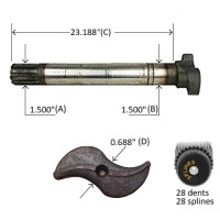 CAM 1-1/2-28X23-3/16 RIGHT HEAD 11/16