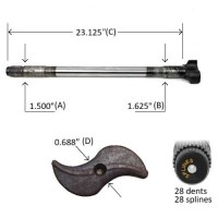 CAME 1-1/2-28X23-1/8 HXS GA PETIT S 1-5/8 S-TETE