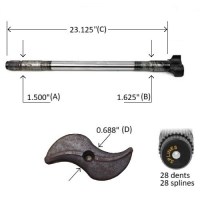 CAME 1-1/2-28X23-1/8 HXS DR PETIT S 1-5/8 S-TETE