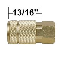 TRUFLATE 1/4 STEEL COUPLER 1/4" NPT FEMALE