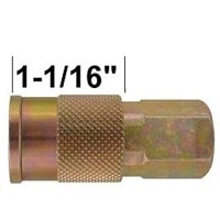 INDUSTRIAL 3/8 STEEL  COUPLER 1/4" NPT FEMALE