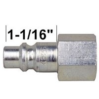 INDUSTRIAL 3/8 STEEL  NIPPLE 1/4" NPT FEMALE