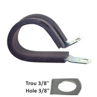 RUBBER TUBE CLAMP 1/2 X 5/8 WIDE HOLE 3/8