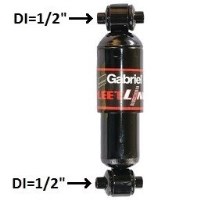 SHOCK STEEL RUBBER BUSH CLOSE 8.36" OPEN 10.41"