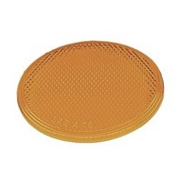 3" ROUND AMBER RIGID REFLECTOR ADHESIVE
