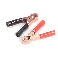 BATTERY CLAMPS 50 AMP BL ACK/RED PAIR