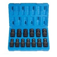 ENS. DOUILLES A CHOCS UNIV. 1/2" 13PC METRIQUE