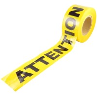 RUBAN ATTENTION JAUNE 1000' X 3'' X 0.002"