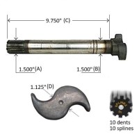 CAME 1-1/2-10X9-3/4 GAU. AUTO-VIREUR FREIN 15"