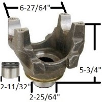 END YOKE SPL250 ES 2.40" -46SPL 5.75"HT 3.34"PS