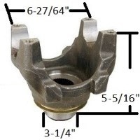 END YOKE 2-25/64-46 SPLN 2.37"-46SP 5.3"HT 3.2"PS