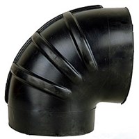 COUDE 90 DEGRE 6" CAOUTCHOUC 5" LONG