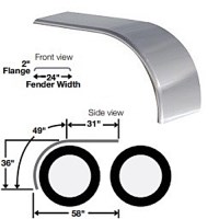 AILES DEMI TANDEM ACIER INOXYDABLE PAIRE