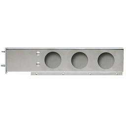 SUPPORT STAINLESS C-C 3-3/4" COTE DROIT
