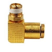 PUSH CONNECT 90 DEG. TUBE 5/32 X 10-32 SWIVEL