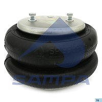 SUSPENSION AIR SPRING DOUBLE CONVOLUTED