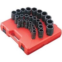 ENS. DOUILLES PRISE 3/4" 6 PANS PROF. METR. 26PCS