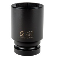 1" DRIVE 6 PT. DEEP SAE IMPACT SOCKET 1-5/8"