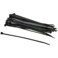 SERRE-CABLE 3/32 X 8" NOIR 18LBS PK100